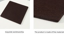 Square Cut Furniture Felt Pads 2 Pcs/Set (Brown)