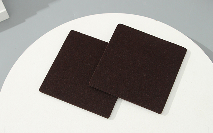 Square Cut Furniture Felt Pads 2 Pcs/Set (Brown)