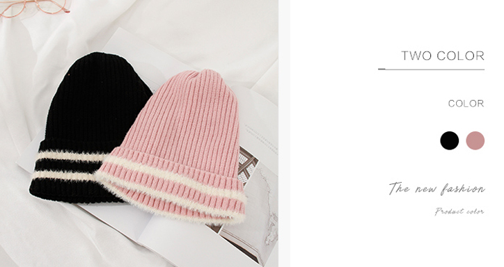 Striped Knit Beanie