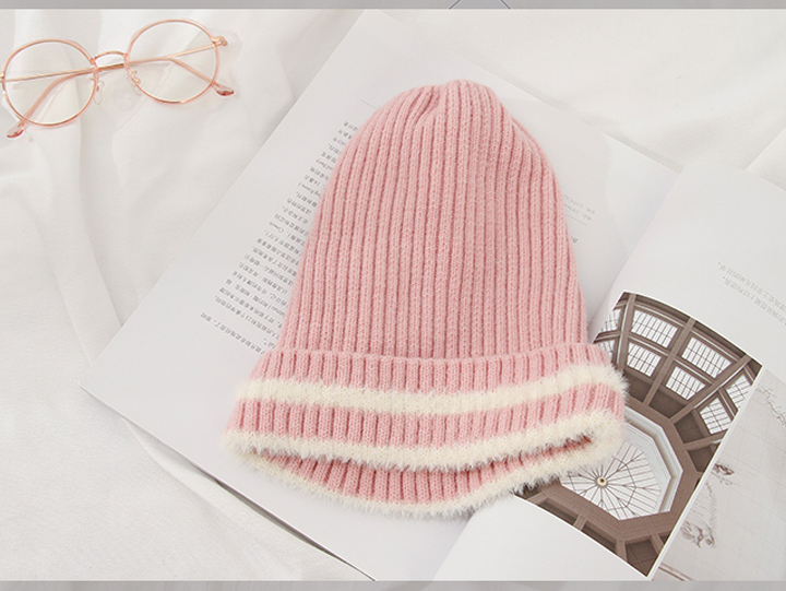Striped Knit Beanie