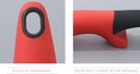 Heat-Resistant Nylon Serving Spoon (Blue/Red)
