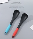 Heat-Resistant Nylon Serving Spoon (Blue/Red)
