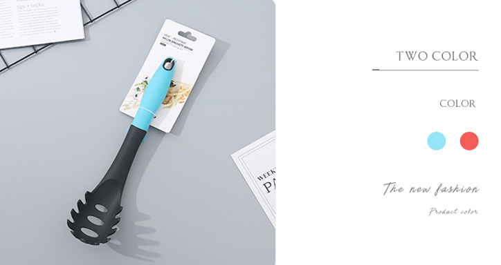 Heat-Resistant Nylon Spaghetti Server (Blue/Red)