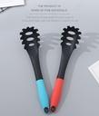 Heat-Resistant Nylon Spaghetti Server (Blue/Red)