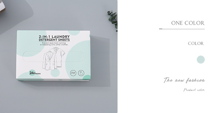 2-in-1 Laundry Detergent Sheets (24 Pieces/Box)