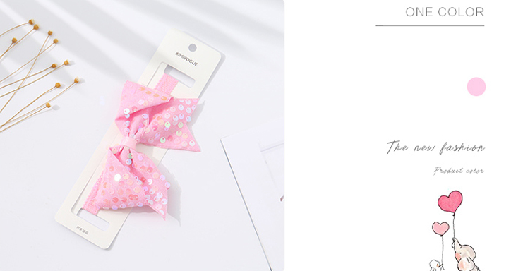 Sequins Bowknot Headband for Kids