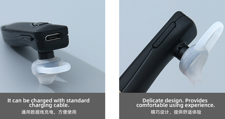 Geometric Wireless Earpiece-B862 (Black)
