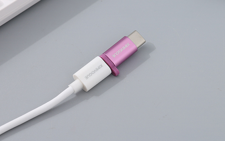 Micro-USB to Type-C Adapter (Rosy Purple)