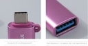 Type-C to USB OTG Adapter (Rosy Purple)