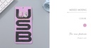 Type-C to USB OTG Adapter (Rosy Purple)