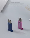 Micro-USB to Type-C  Adapter (Sapphire Blue)