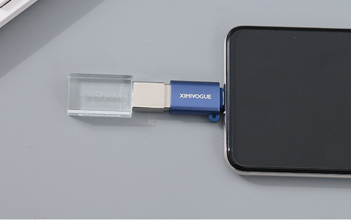 Type-C to USB OTG Adapter (Sapphire Blue)