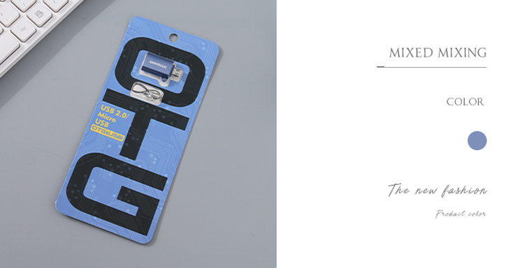 Type-C to USB OTG Adapter (Sapphire Blue)