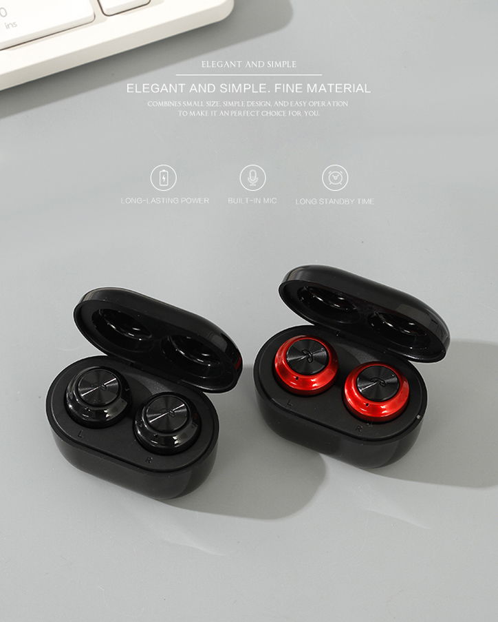 TWS In-Ear Wireless Earphones-T10 (Black)