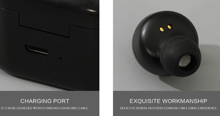 TWS In-Ear Wireless Earphones-T10 (Black)