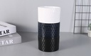 Embossing Ceramic Flower Pot (Blue/White/Black)