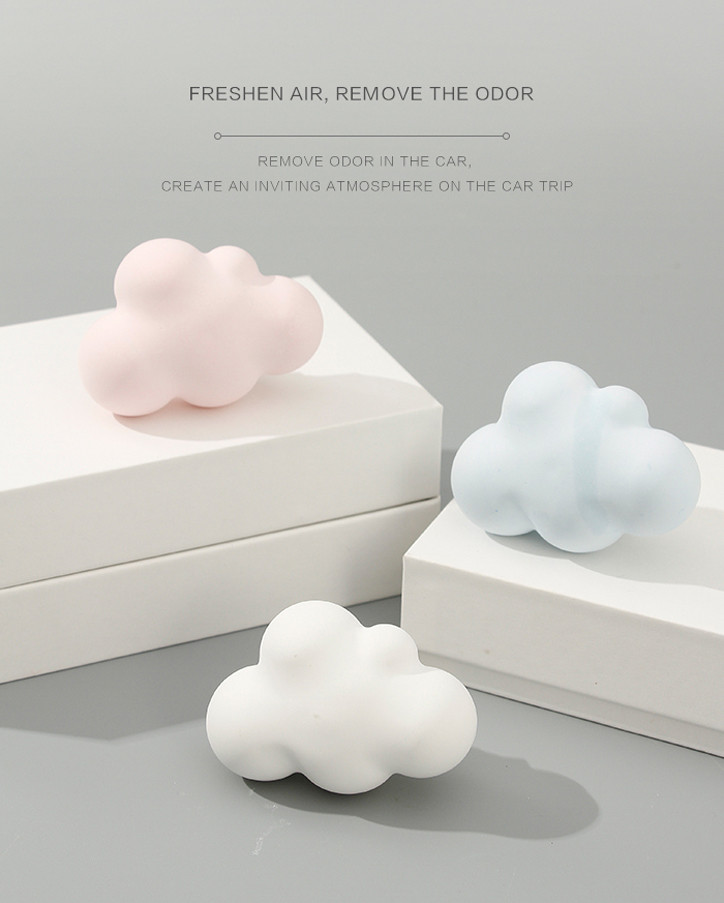 Dreamy Cloud Design Air Vent-Mounted Car Air Freshener (Bluebell)
