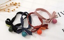 Lovely Bowknot Beads Hair Tie (1 Pair)