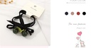 Lovely Bowknot Beads Hair Tie (1 Pair)