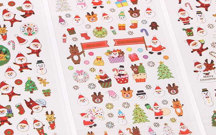 Christmas Gold Stamping Sticker (Style 1)