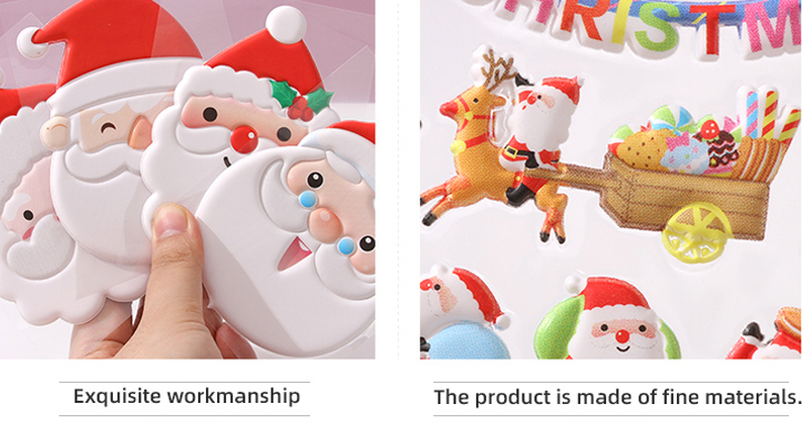Santa Claus Puffy Sticker (Style 1)