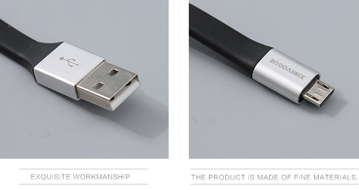 Micro-USB Creative Keychain Data Cable (Silver)
