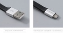 Micro-USB Creative Keychain Data Cable (Silver)