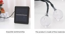 30 LED 6.5M 8 Modes Crystal Ball Solar String Lights Dustproof and Waterproof