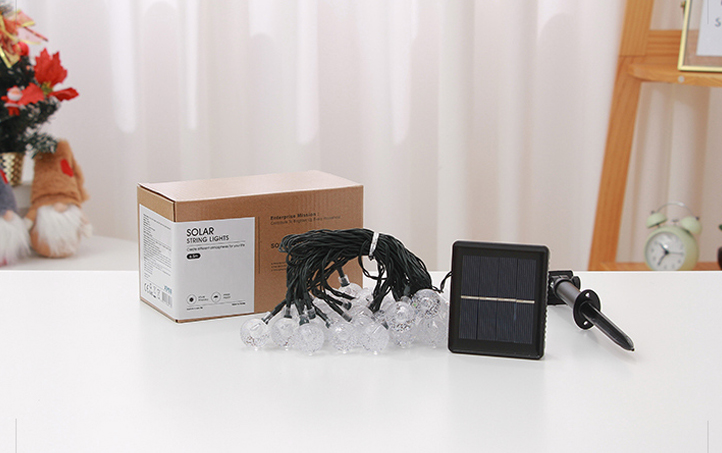 40 LED 8M 8 Modes Crystal Ball Solar String Lights Dustproof and Waterproof