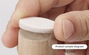 Furniture Leg Round Self-Adhesive Pads (18 Pcs)(Apricot/Black)