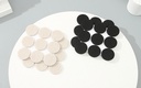 Furniture Leg Round Self-Adhesive Pads (18 Pcs)(Apricot/Black)