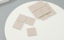 Furniture Leg Square Self-Adhesive Pads (12 Pcs)(Apricot/Black)