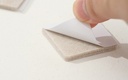Furniture Leg Square Self-Adhesive Pads (12 Pcs)(Apricot/Black)