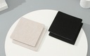 Furniture Leg Square Cut-to-Fit Self-Adhesive Pad (2 Pcs)(Apricot/Black)