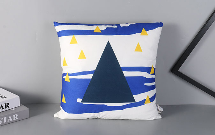 Geometric Triangle Collection Throw Pillow
