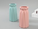 Modern Angled Flower Vase (Green/Pink)