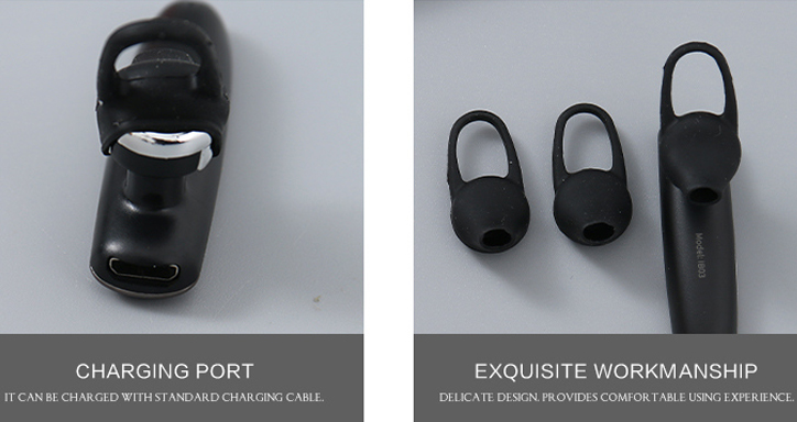 IB03 Leather  Texture Business Wireless Headset (Black)