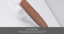 IB03 Leather  Texture Business Wireless Headset (Brown)