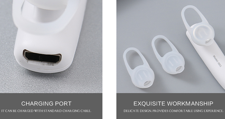 IB01 Business Wireless Headset (White)
