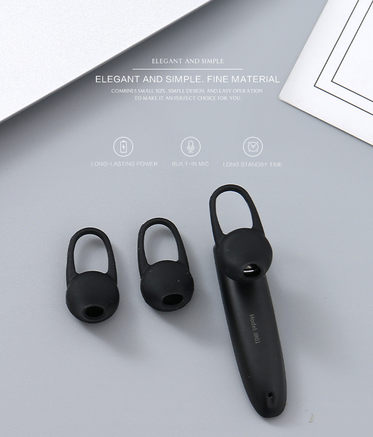 IB01 Business Wireless Headset (Black)