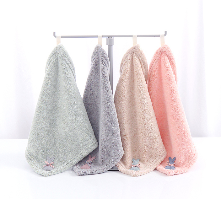 Cartoon Patch Bunny Hand Towel