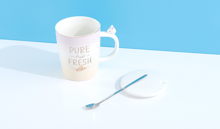 HB 003 Bunny Gradient Ceramic Cup 410ml/13.8fl.oz.