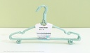Plastic Coating Clothes Hanger with Hooks and Nonslip Bars(8-Pack)