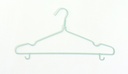 Plastic Coating Clothes Hanger with Hooks and Nonslip Bars(8-Pack)
