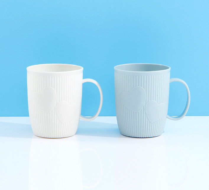 Heart-shape Pattern Bathroom Tumbler 350ml/11.8fl.oz.