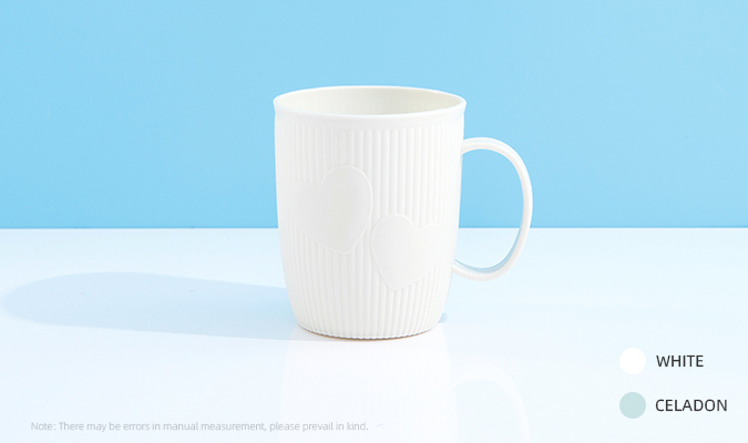 Heart-shape Pattern Bathroom Tumbler 350ml/11.8fl.oz.