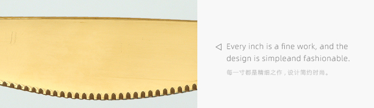 Gold Plating Series Knife(Gold)