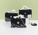 Spliced Portable Shoulder Bag
