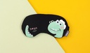 Smiling Dinosaur Embroidery Eye Mask