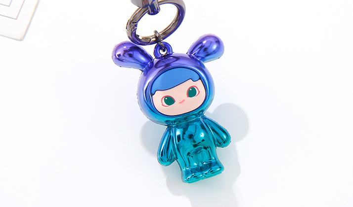 Dazzling Bunny Ear Explorer Keychain
